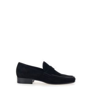 Phoebe Philo Women Black Pull-On Loafers In Suede Woman